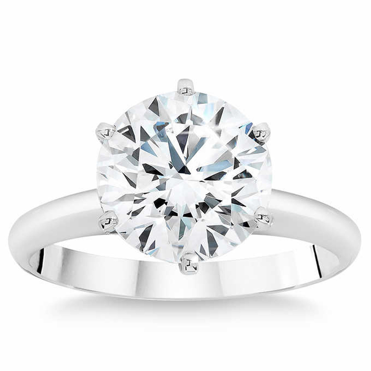 platinum solitaire diamond ring
